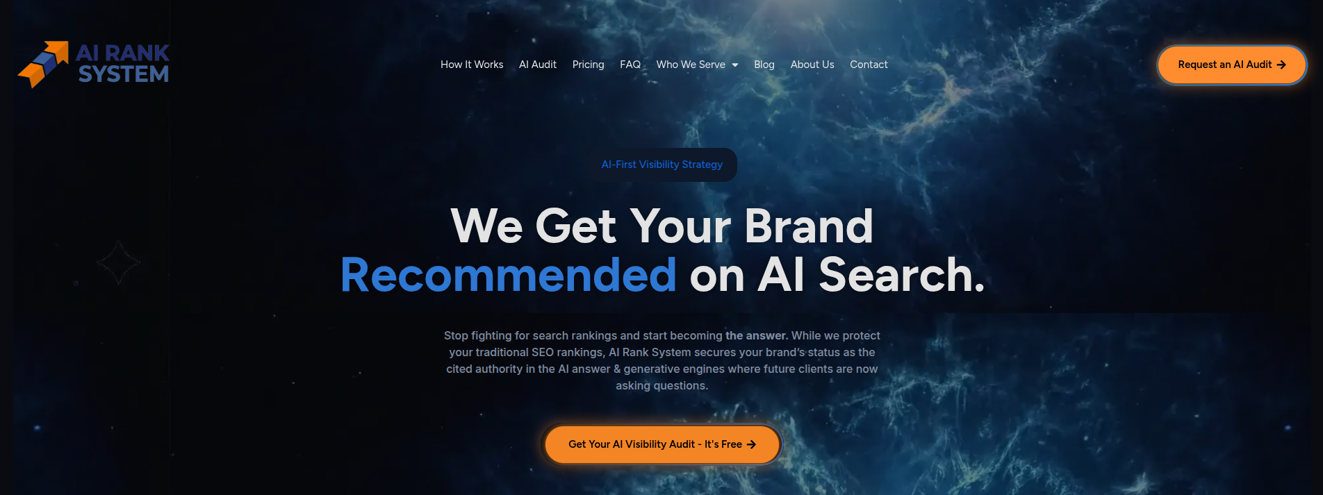 AI Rank System dashboard
